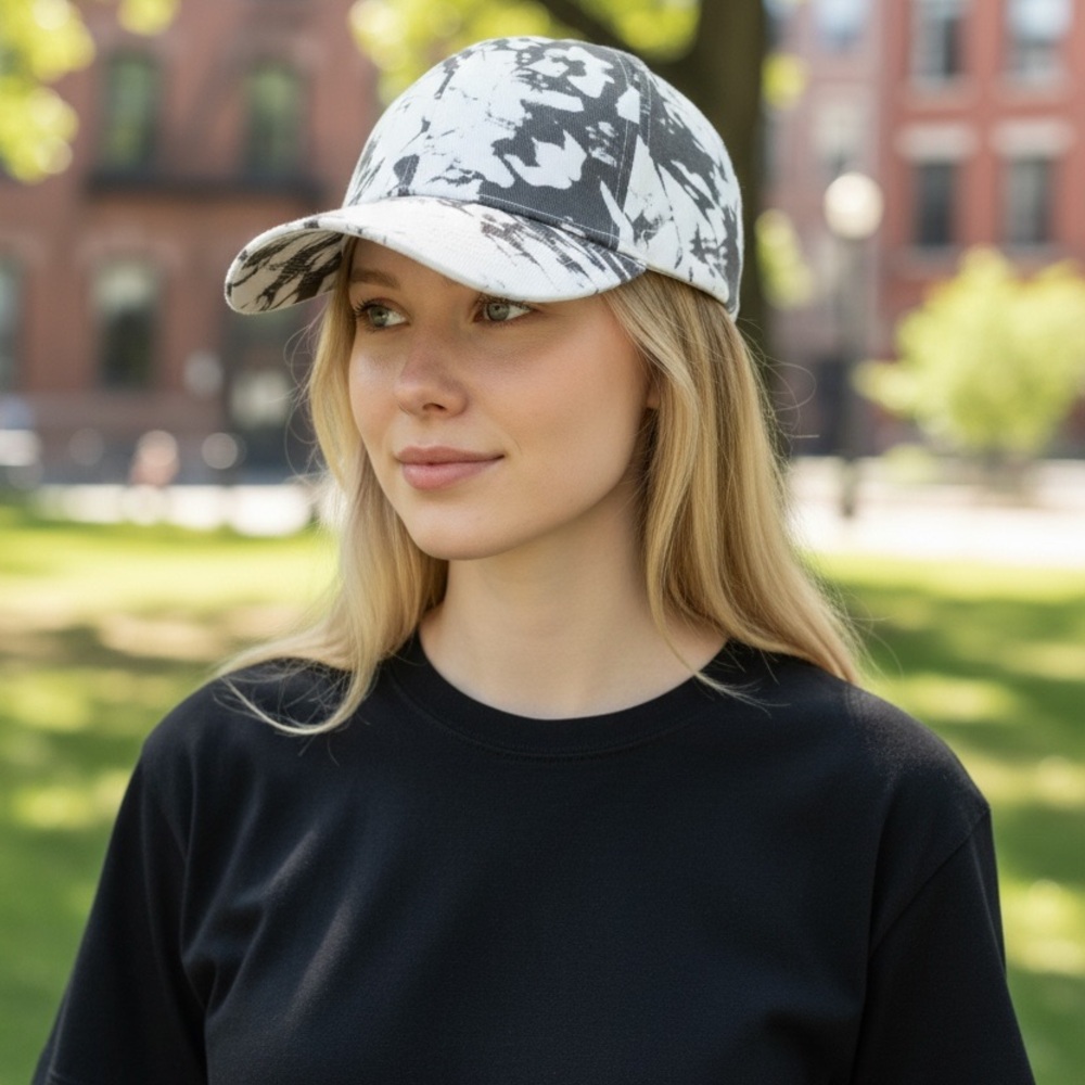 Soul Sunrise•Unique Marbleized Tie Dye Chic Baseball Cap